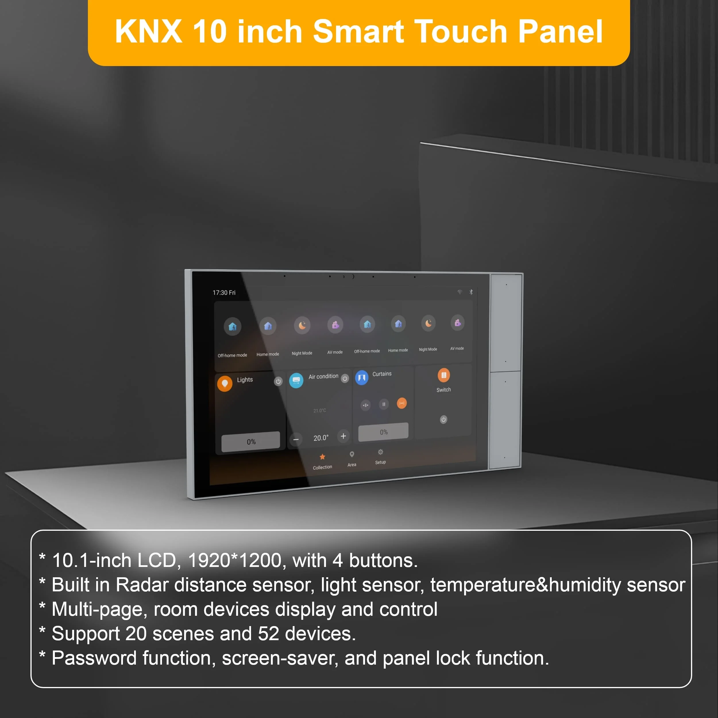 Smart Home Knx System - Panel Táctil Inteligente 2026 para Sistema
