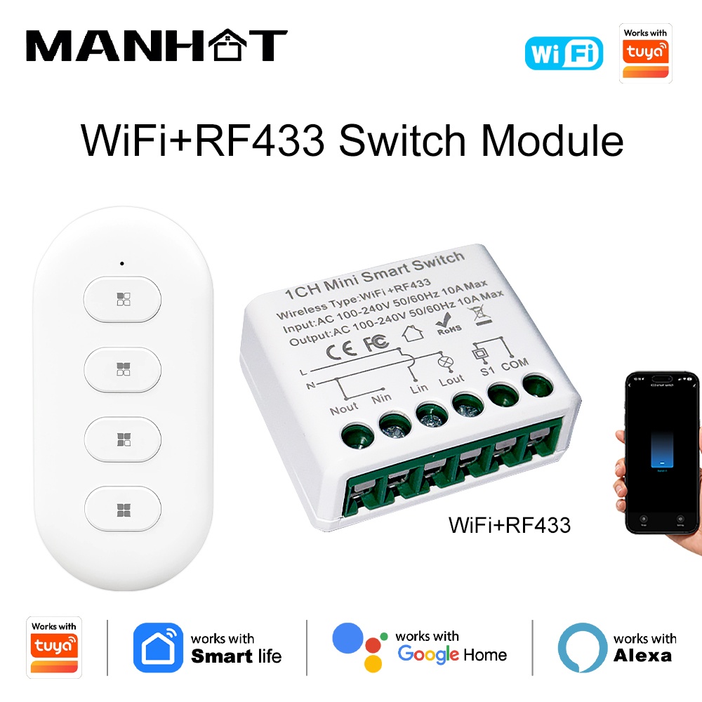 Smart Home Diy - Interruptores de Luz Inteligentes Tuya WIFI