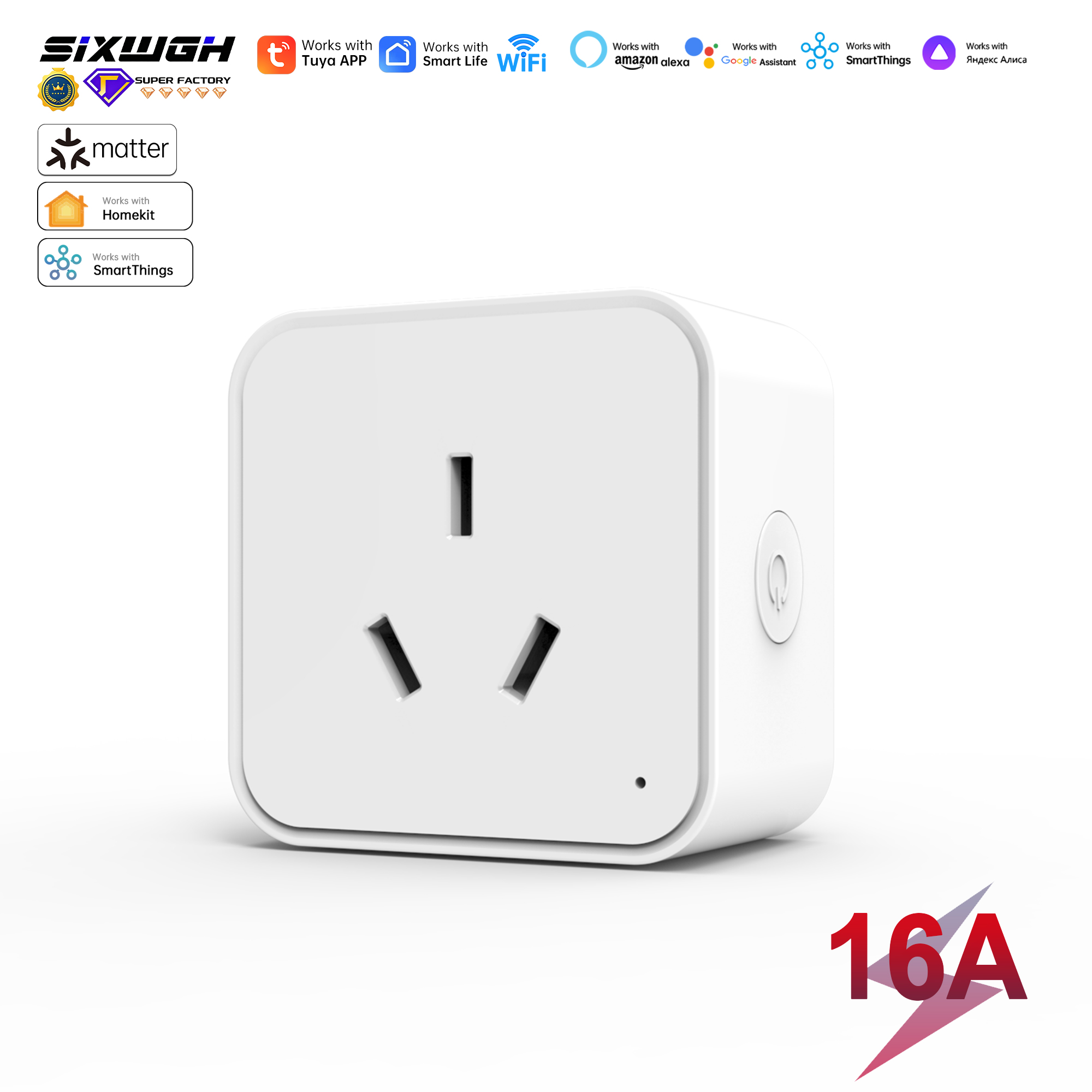 Smart Home Or Smart Home - Enchufe Inteligente Matter con Monitorización de