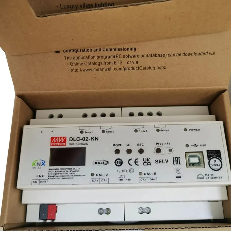 Smart Home Knx System - Mean Well DLC-02-KN KNX a DALI