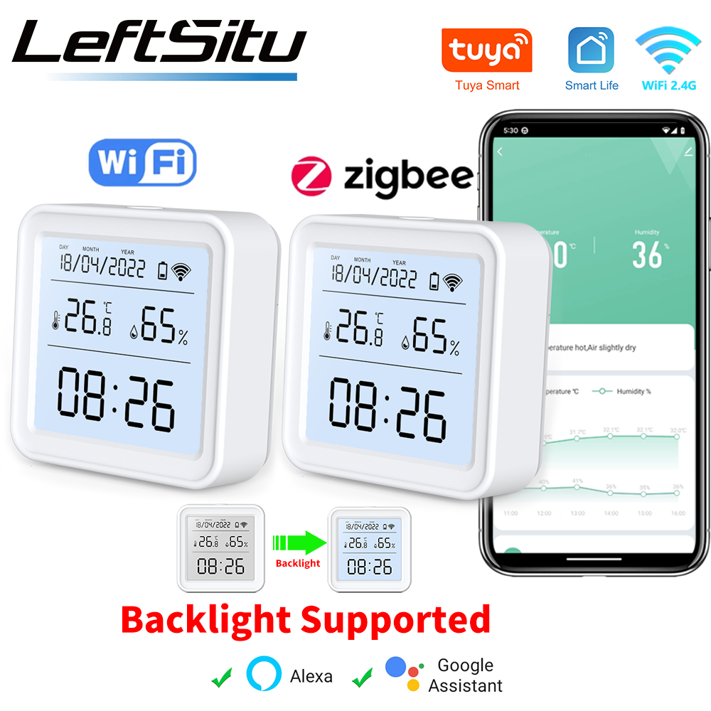 Smart Home Design - Tuya Zigbee WiFi Sensor de temperatura