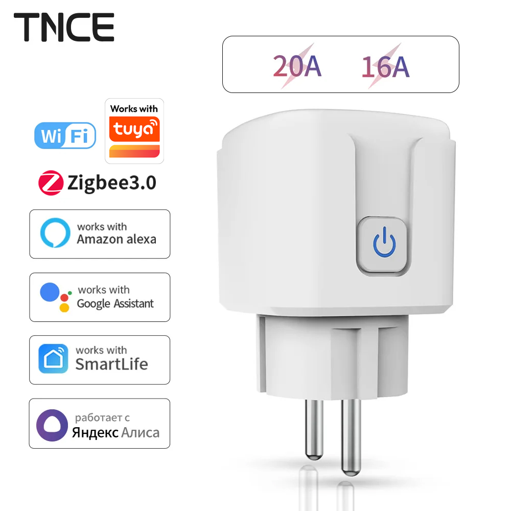 Smart Outdoor Plug - TNCE Tuya WiFi/Zigbee 16A/20A enchufe de