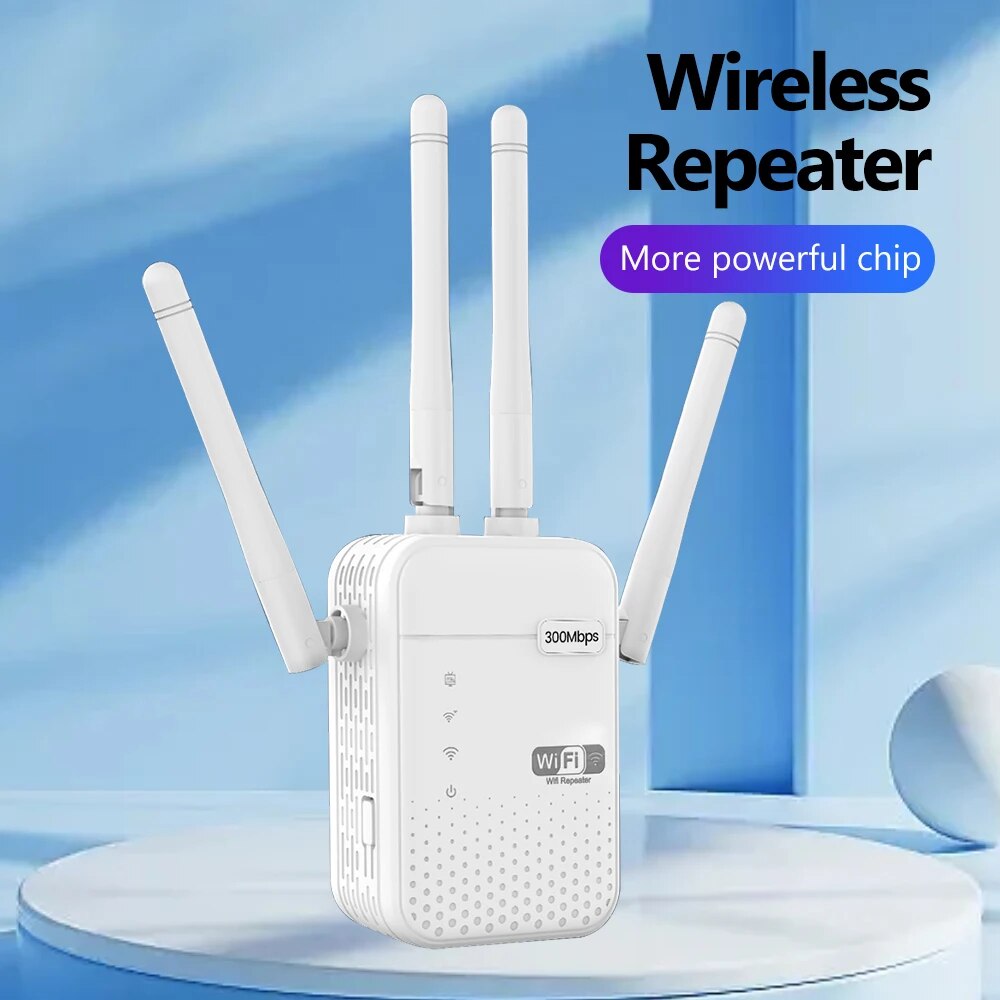 Smart Home Router - Repetidor WiFi inalámbrico de 300Mbps, enrutador