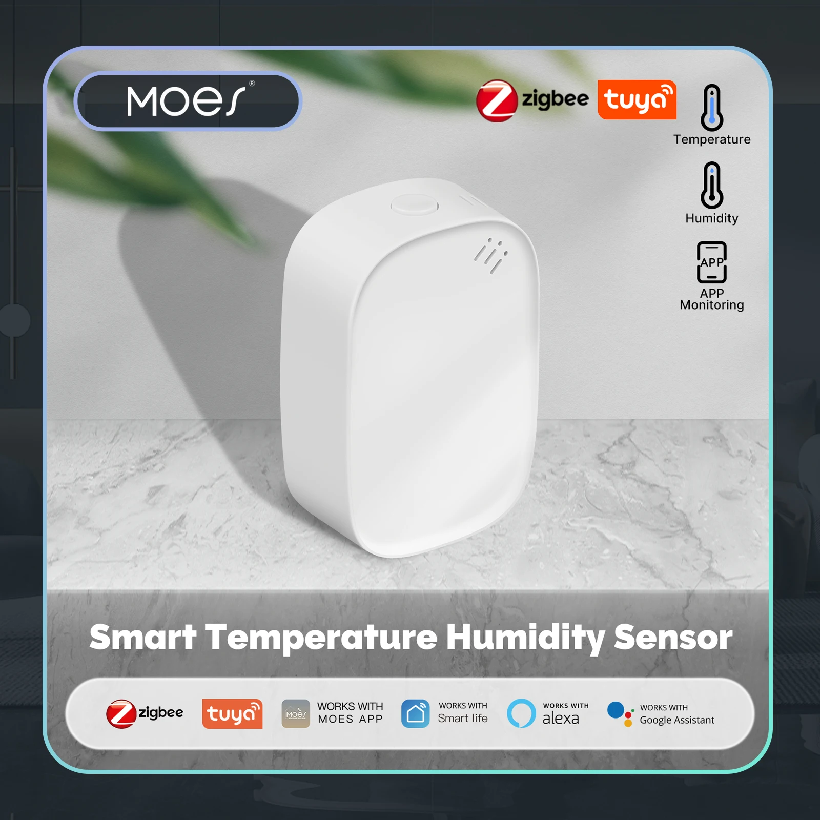 Smart Home Design - MOES Tuya Zigbee Sensor inteligente de