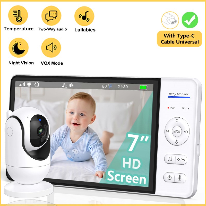 Smart Home Battery Camera - Monitor de bebé sin WiFi de