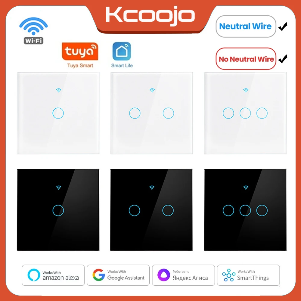 Smart Home Diy - Tuya Wifi UE interruptores inteligentes 1/2/3/4