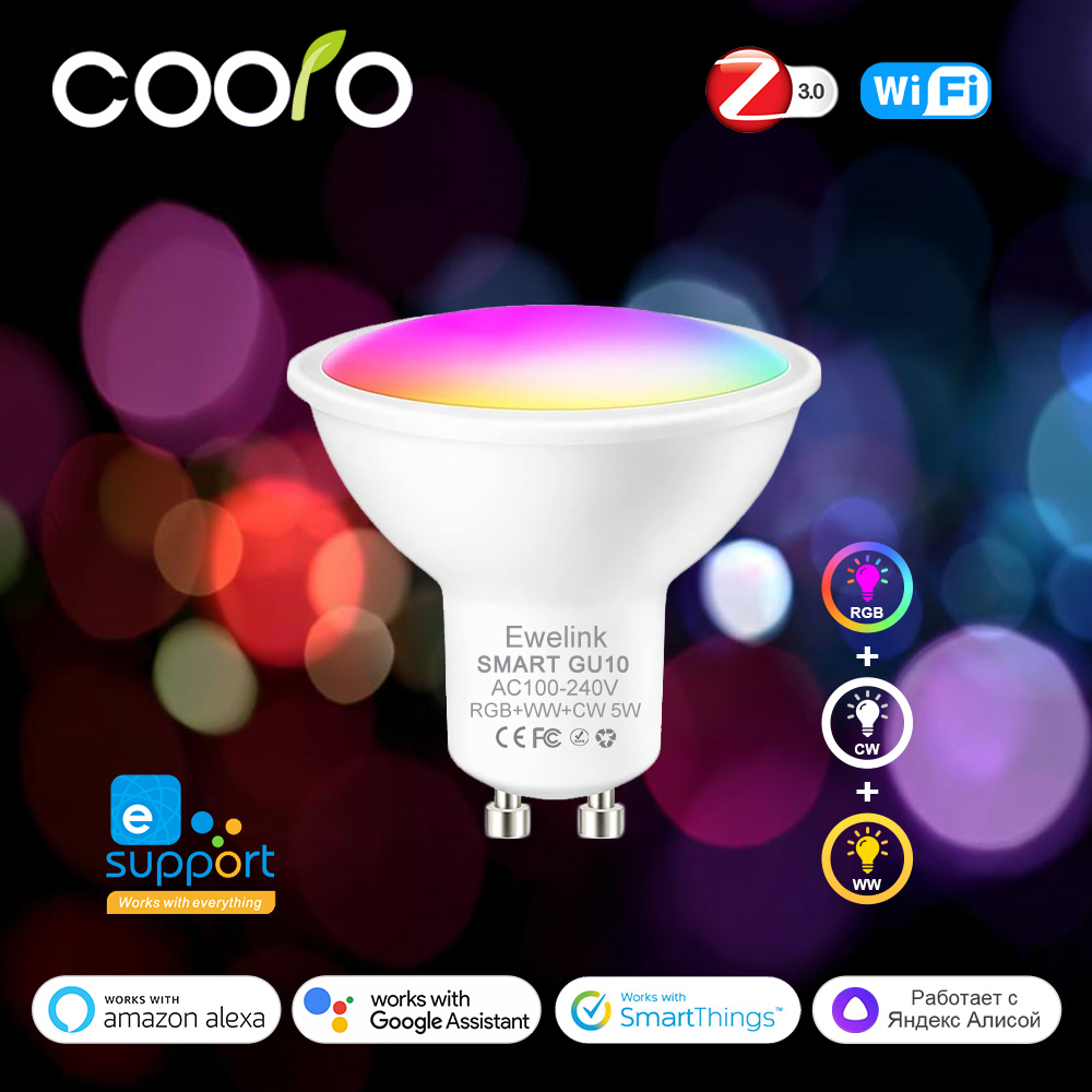 Smart Home Yellow - ZigBee GU10 WiFi bombilla LED inteligente