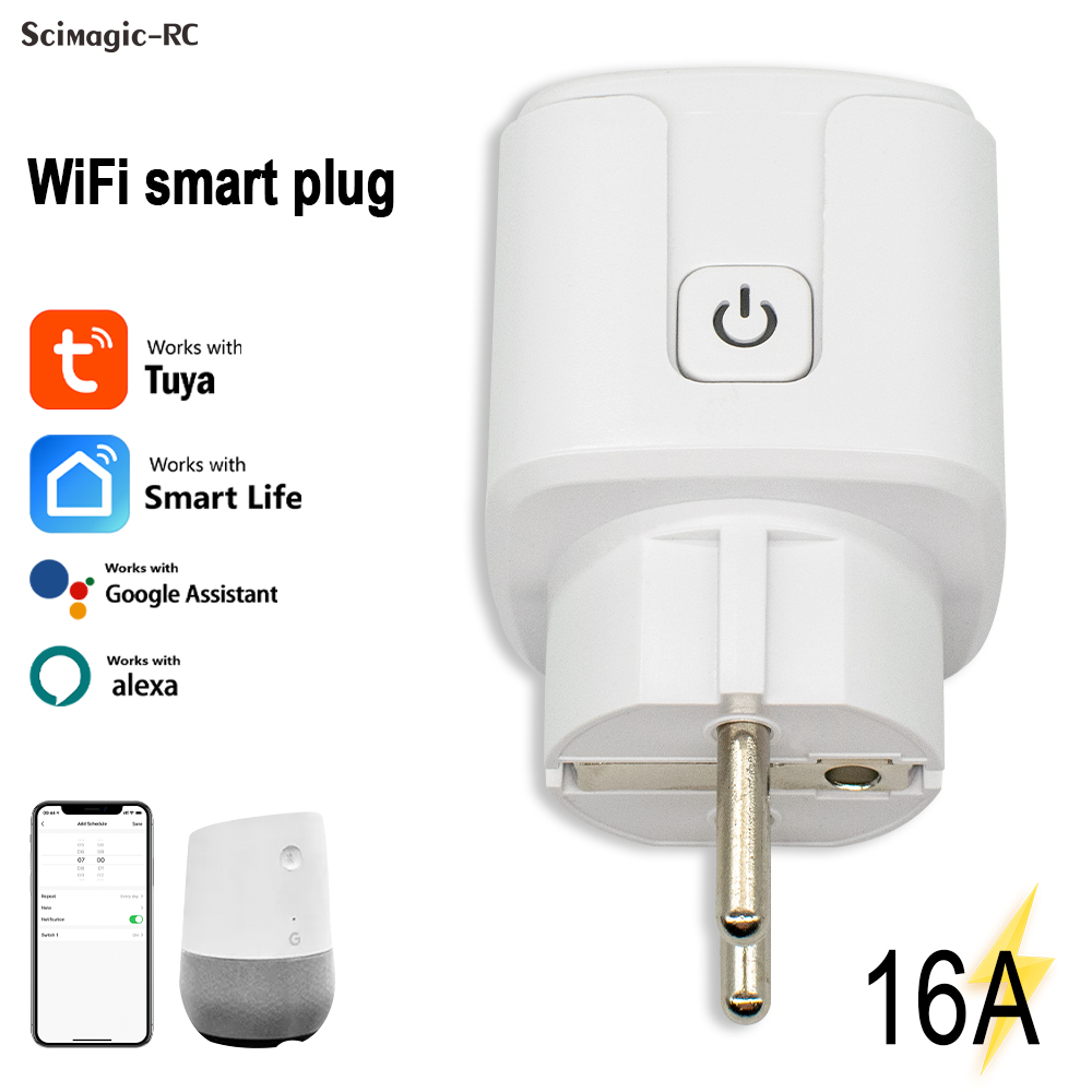 Smart Home Monitoring - Enchufe inteligente Tuya WiFi, 16A, con