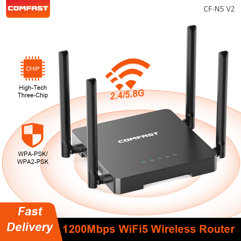 Smart Home Router - Router WiFi Inalámbrico COMFAST 1200Mbps WiFi5