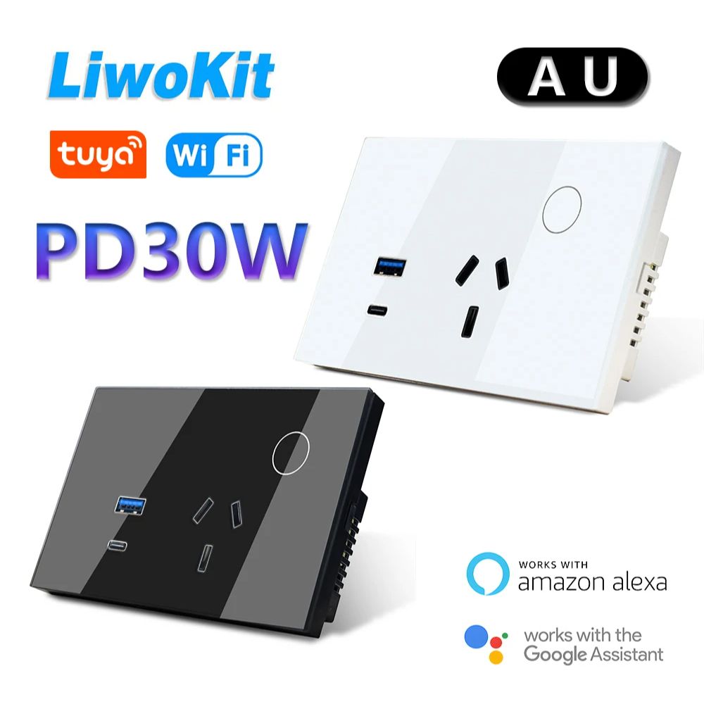 Smart Home Or Smart Home - LiwoKit AU Tuya Wifi enchufe de