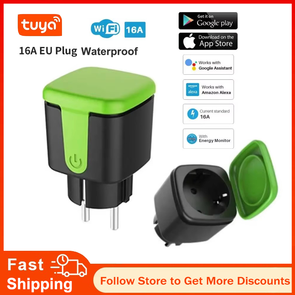 Smart Outdoor Plug - Enchufe Inteligente WiFi Tuya EU 16A,