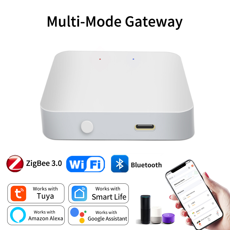 Smart Home Hub Xiaomi - Tuya-puente de enlace multimodo inteligente, concentrador