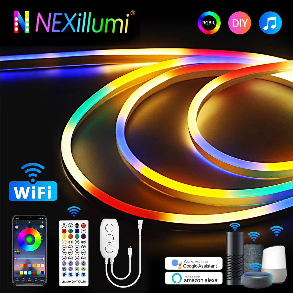 Smart Home Yellow - TUYA WiFi neón RGBIC luces LED