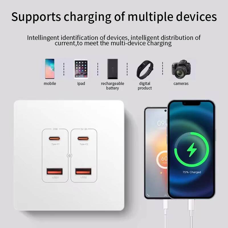 Smart Home Or Smart Home - Enchufe de Pared Herepow con Doble