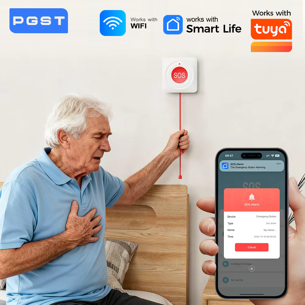 Smart Home Network - Botón de Emergencia WIFI Zigbee SOS,