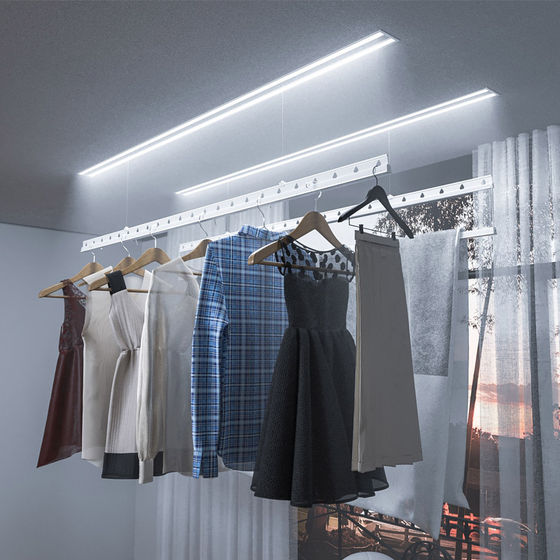 Smart Home Laundry - Tendedero Eléctrico Inteligente para Ropa, Colgador