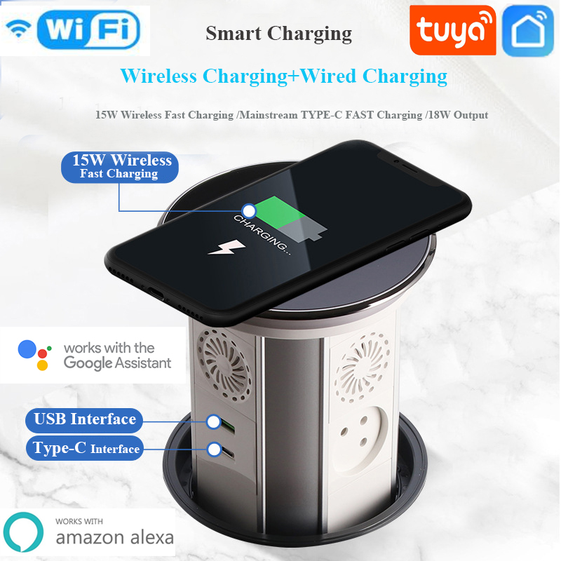 Smart Outdoor Plug - WIFI Tuya Touch-mesa emergente de elevación