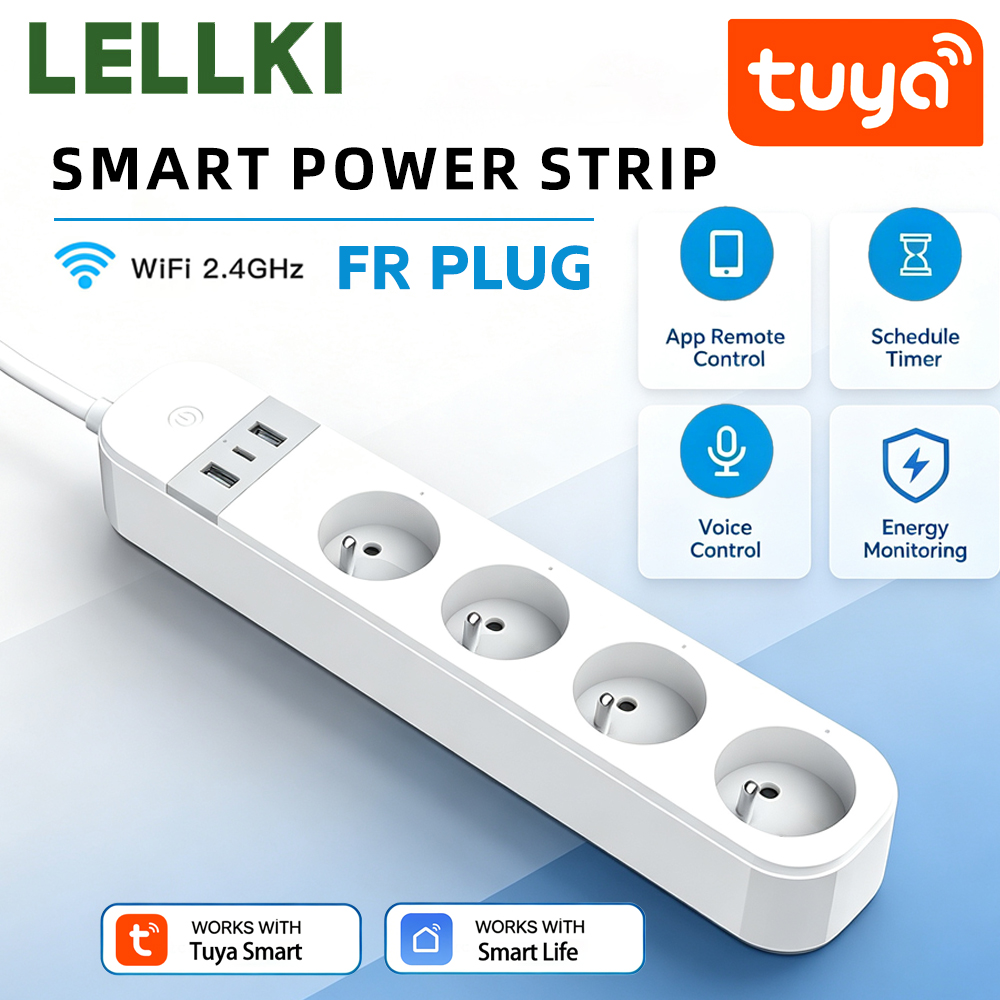Smart Home Or Smart Home - LELLKI FR WiFi Tuya Enchufe Inteligente