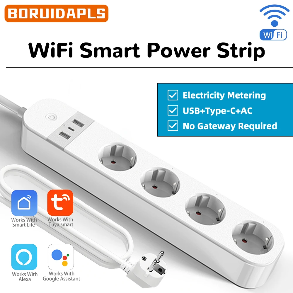 Smart Home Or Smart Home - Enchufe Inteligente WiFi BORUIDAPLS con USB