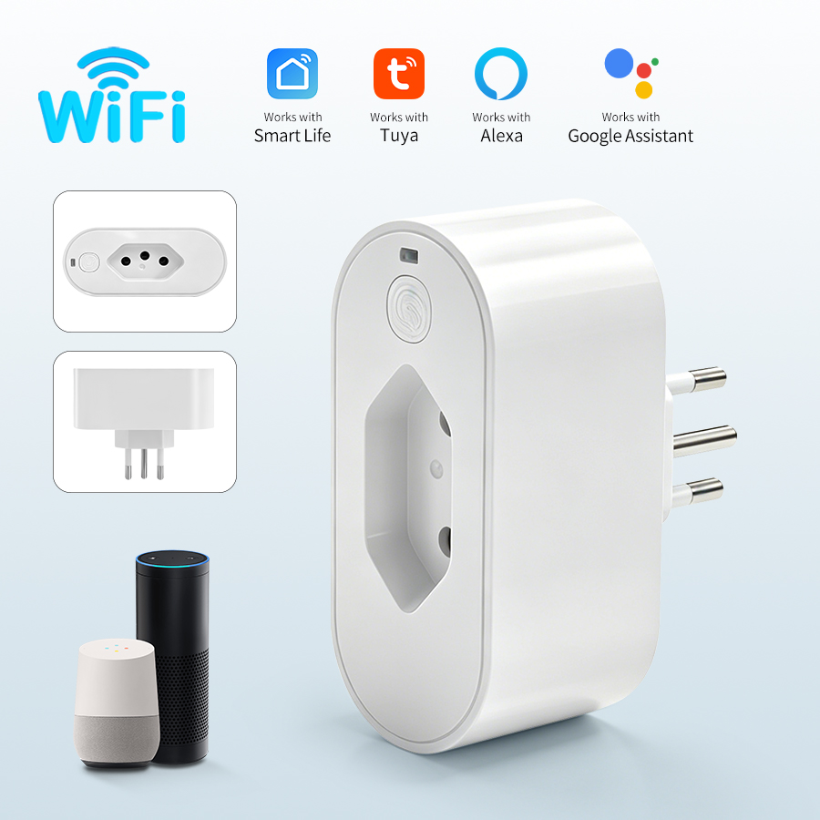 Smart Home Or Smart Home - Enchufe inteligente Tuya WiFi con monitor
