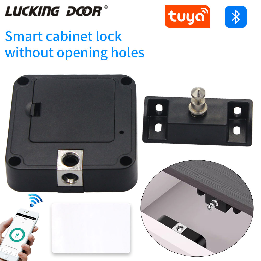 Smart Home Lock - Tuya-cerradura de gabinete oculta, cajón RFID,