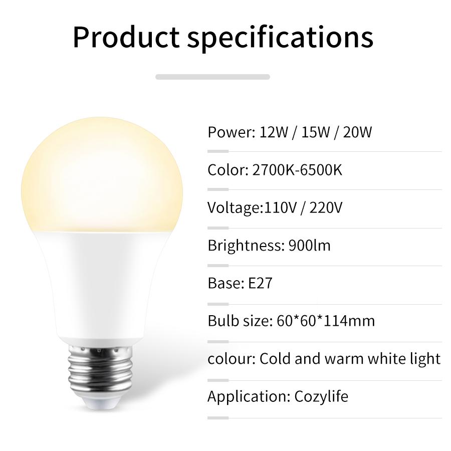 110V 220V E27 WiFi bombillas L - Smart Home Yellow reseña y precio