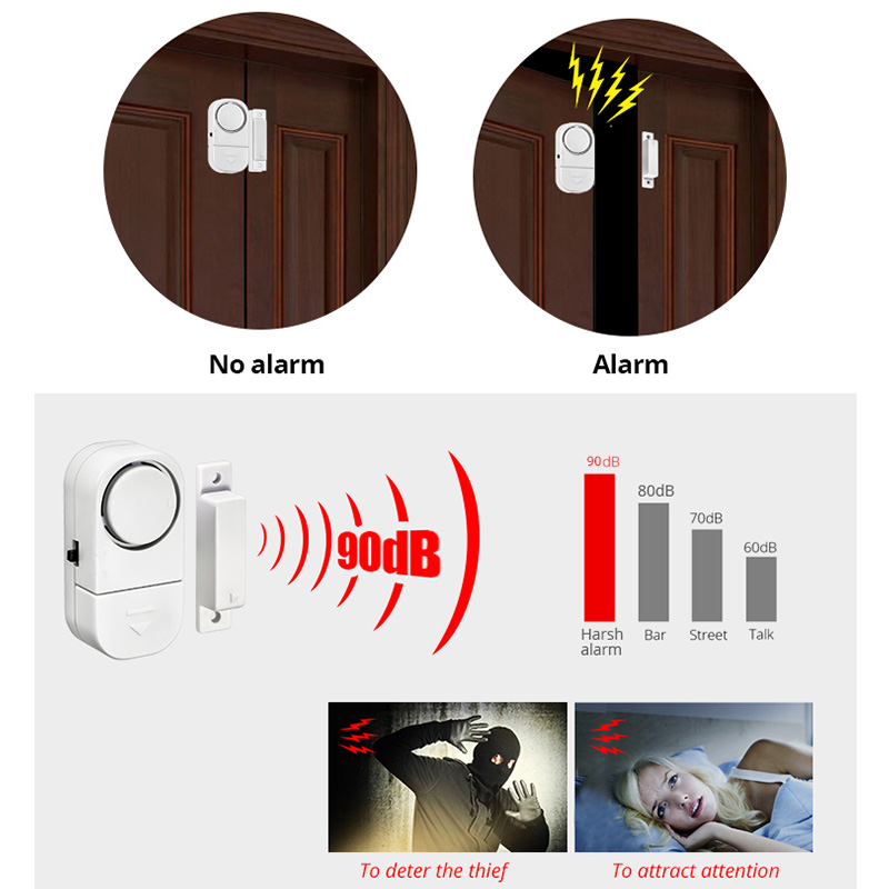 KERUI-alarma con Sensor de pue - Wireless Door Sensor reseña y precio