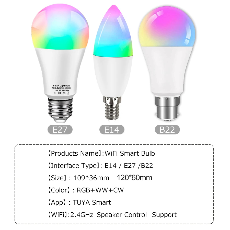 Bombilla WiFi inteligente Tuya - Smart Home Yellow reseña y precio