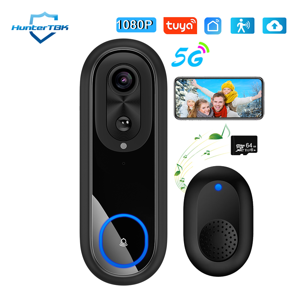 Timbre de vídeo WiFi 5G 2,4G 1 - Smart Home Battery Camera reseña y precio