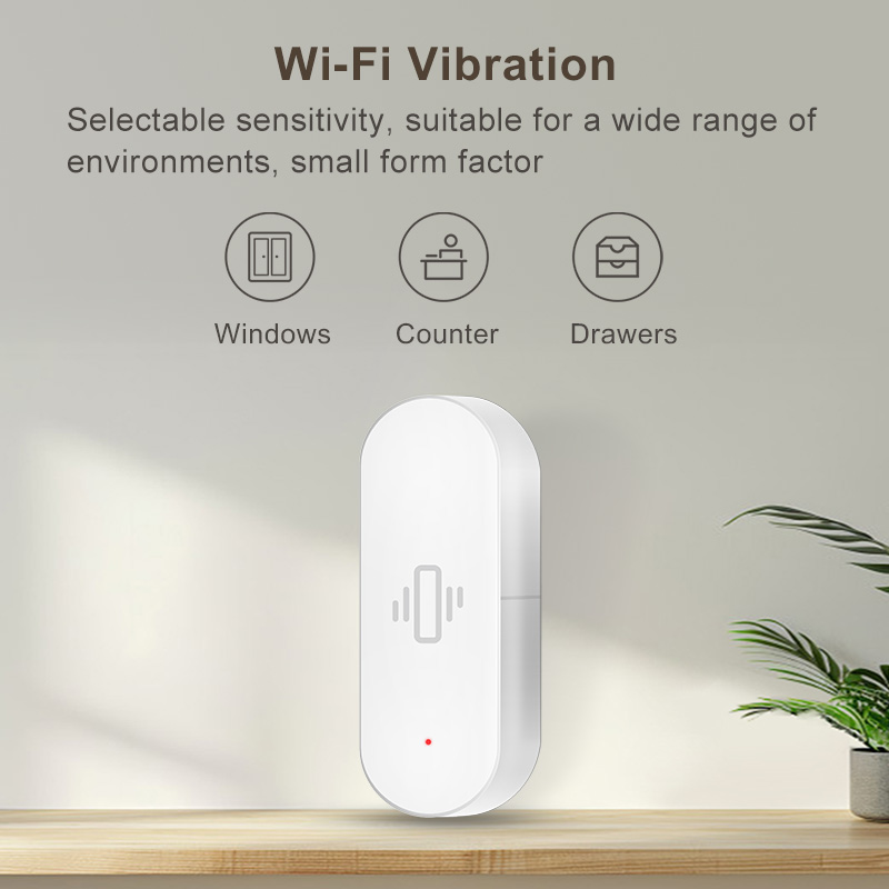 Sensor de vibración WiFi Tuya, - Smart Home Setup reseña y precio