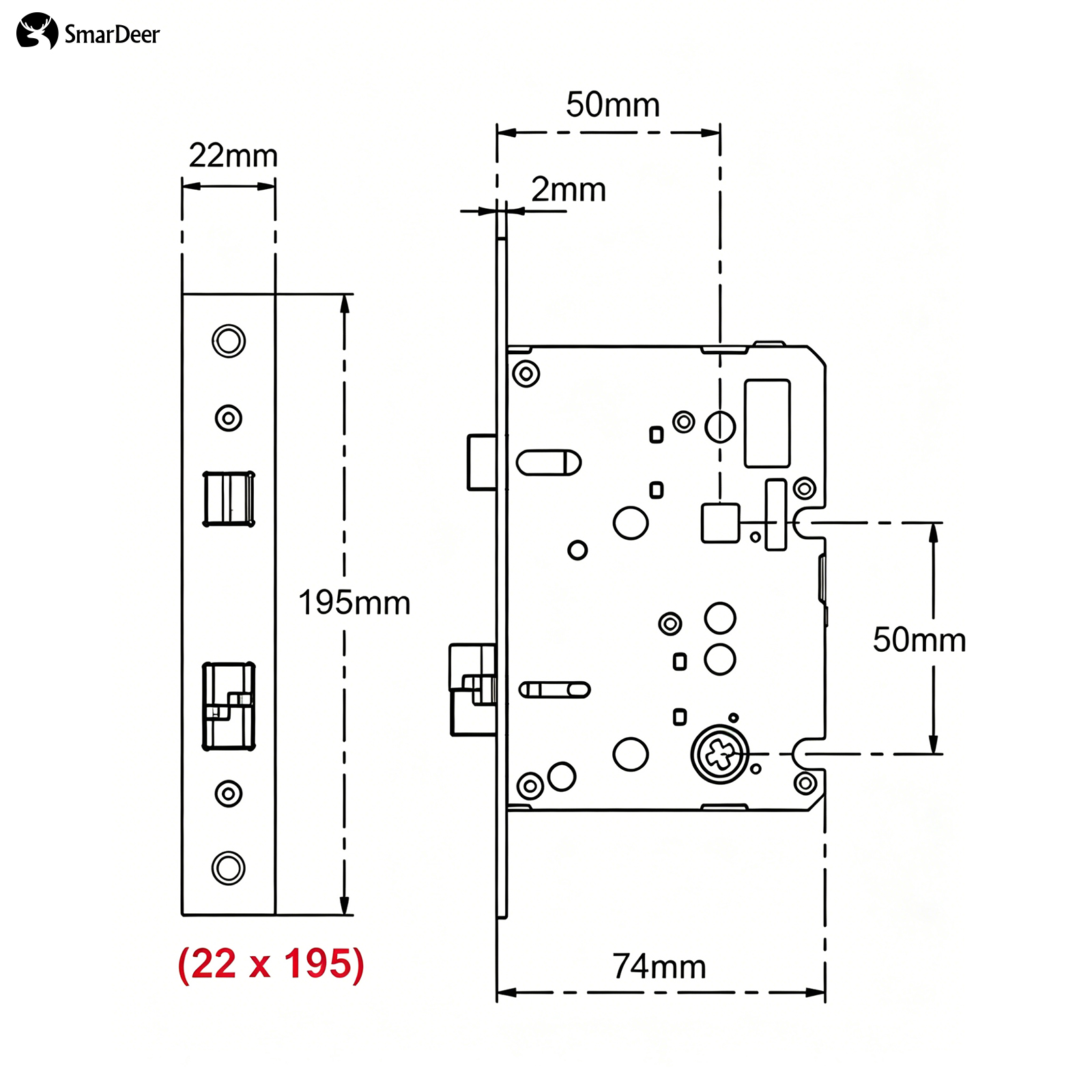 Cuerpo de Cerradura Electrónic - Smart Home Lock reseña y precio