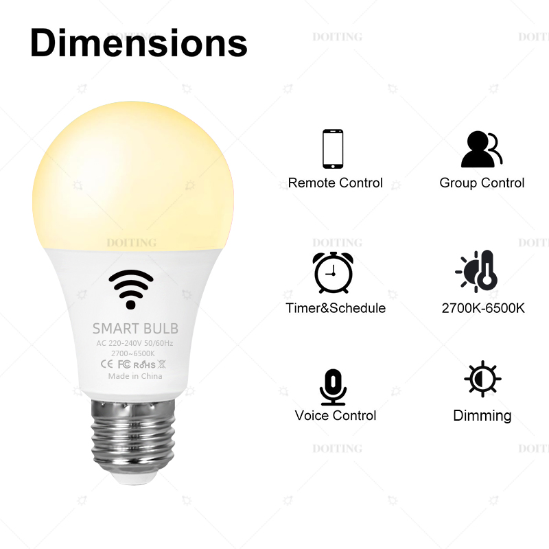 Smart Life Tuya WiFi E27 bombi - Smart Home Yellow reseña y precio
