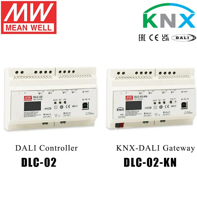 Mean Well DLC-02-KN KNX a DALI - Smart Home Knx System reseña y precio