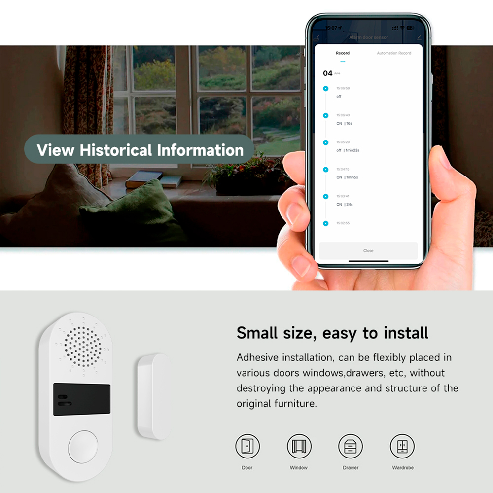 Sensor de Contacto Inalámbrico - Wireless Door Sensor reseña y precio
