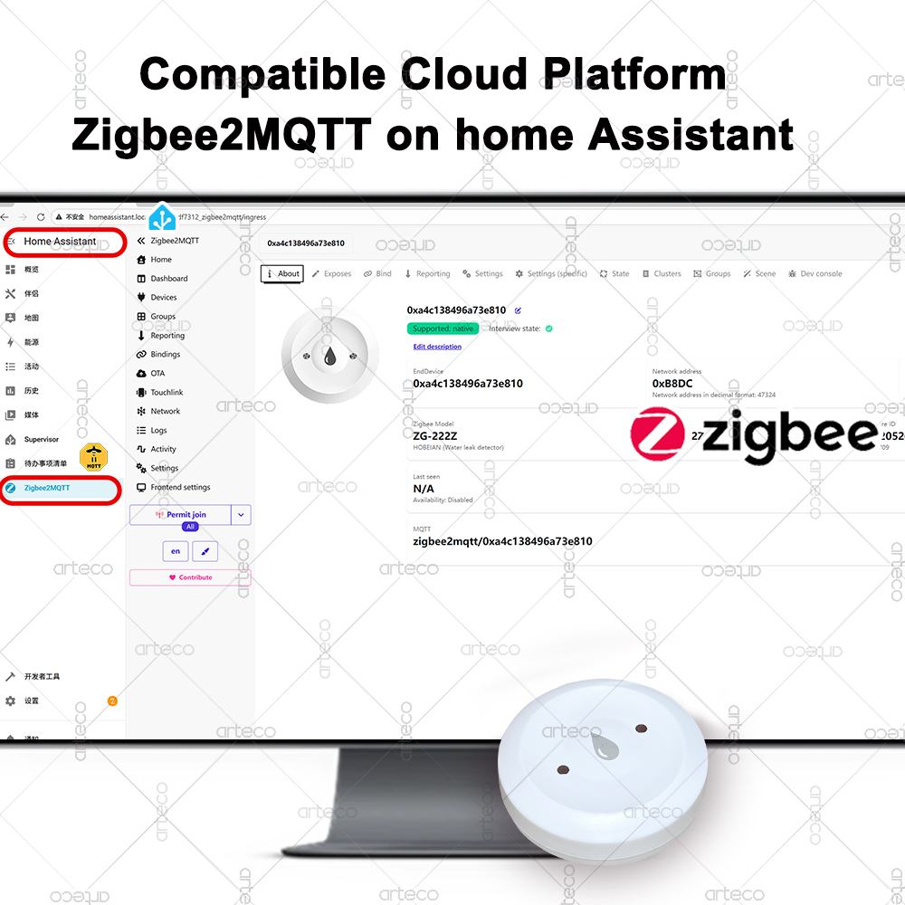 Tuya-Sensor de agua inteligent - Smart Home Setup reseña y precio