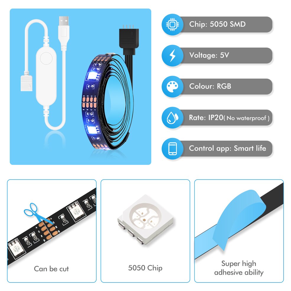 Luces Led inteligentes Tuya Zi - Smart Home Yellow reseña y precio