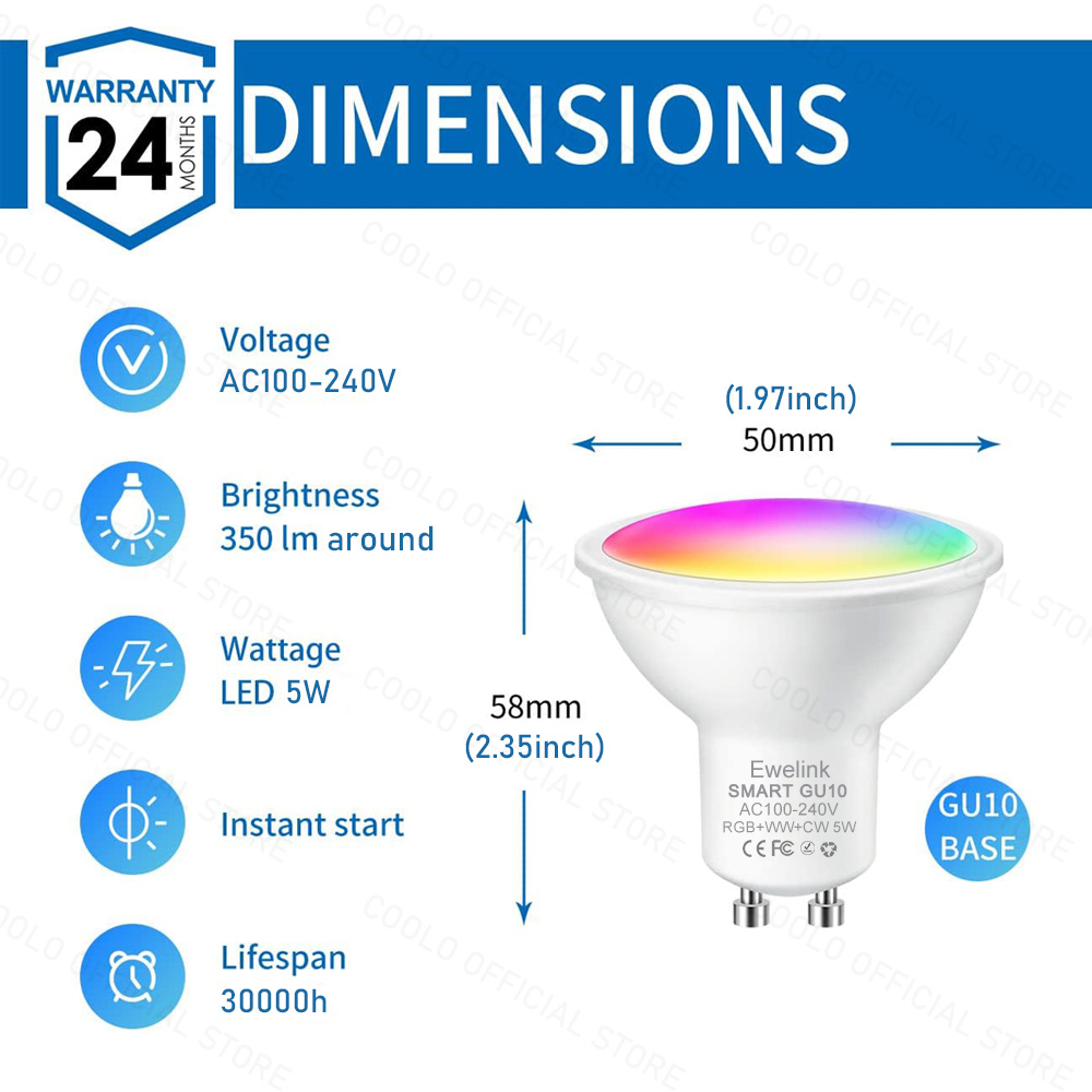 ZigBee GU10 WiFi bombilla LED  - Smart Home Yellow reseña y precio