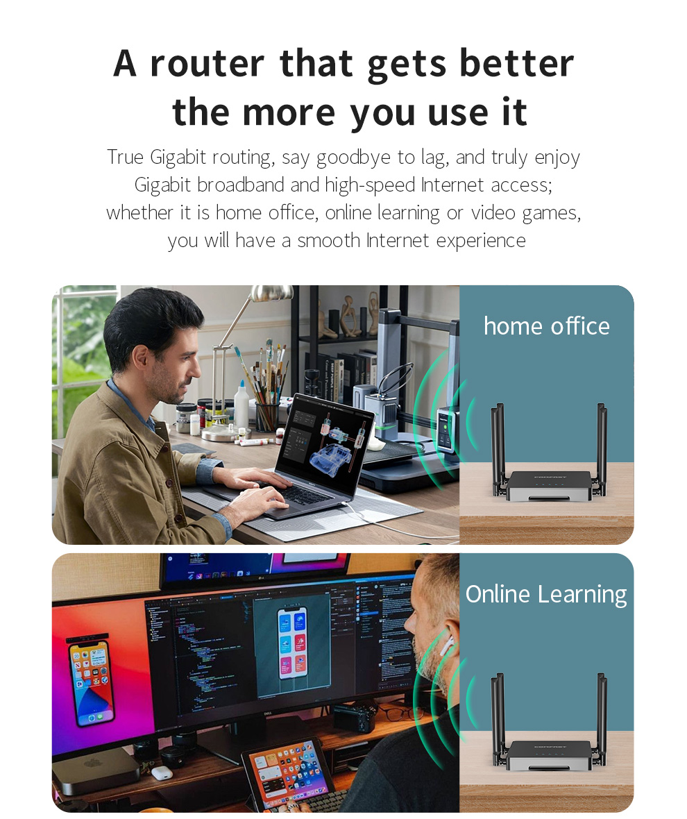 Router WiFi Inalámbrico COMFAS - Smart Home Router reseña y precio