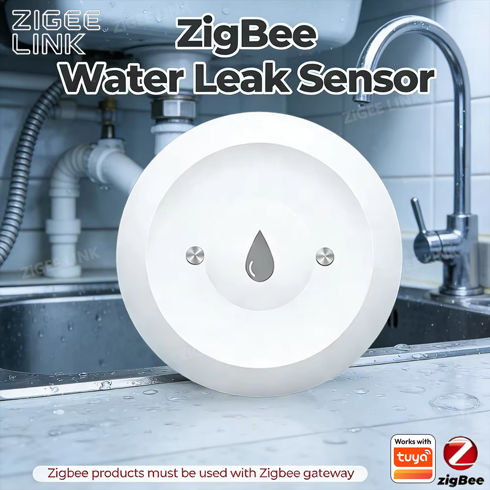 Sensor de Fugas de Agua Zigbee - Smart Home Setup reseña y precio