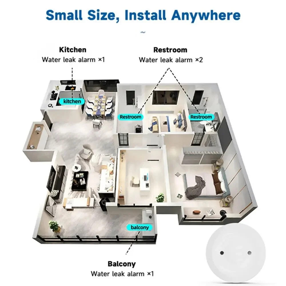 Sensor de Fugas de Agua Zigbee - Smart Home Setup reseña y precio
