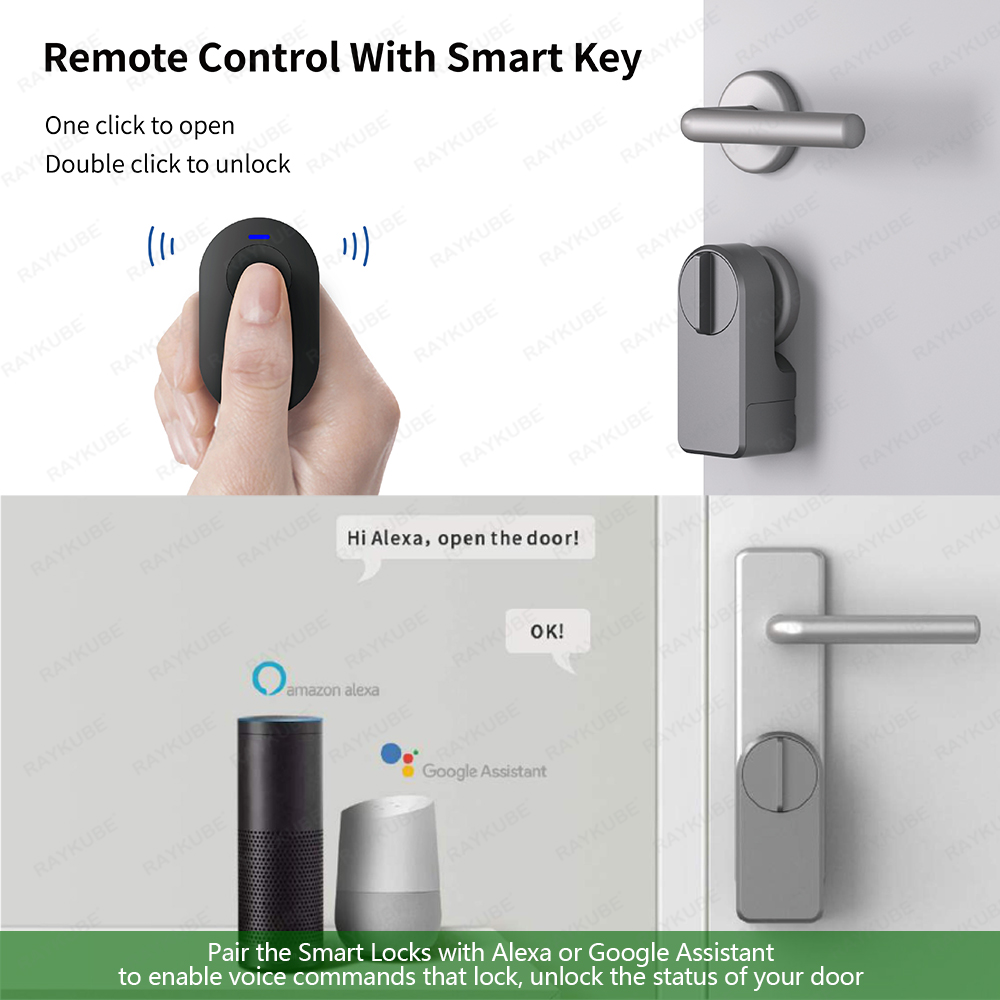 RAYKUBE A1 Pro Tuya BEL juego  - Smart Home Lock reseña y precio