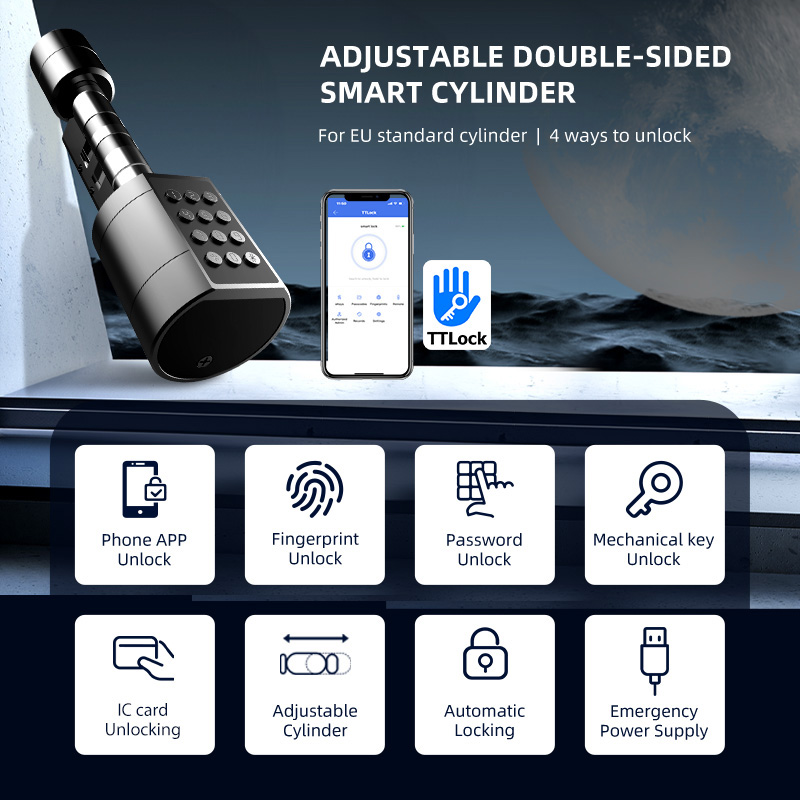 Cerradura de puerta cilíndrica - Smart Home Lock reseña y precio