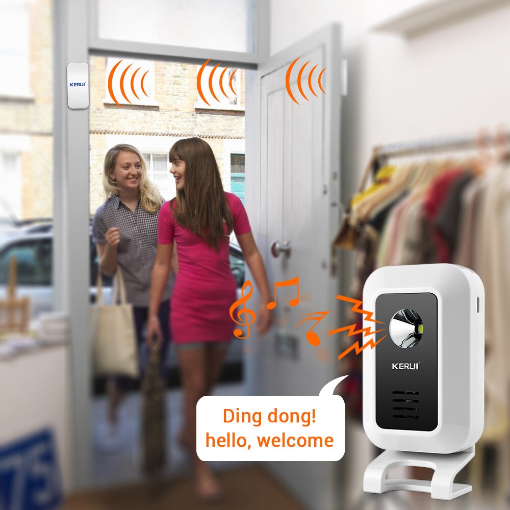 KERUI-alarma de seguridad con  - Wireless Door Sensor reseña y precio