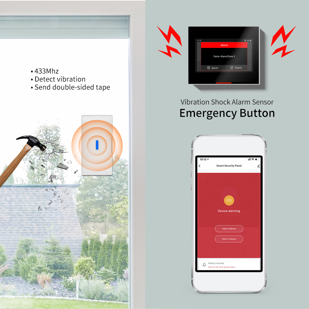 Sensor Inalámbrico de Vibració - Wireless Door Sensor reseña y precio