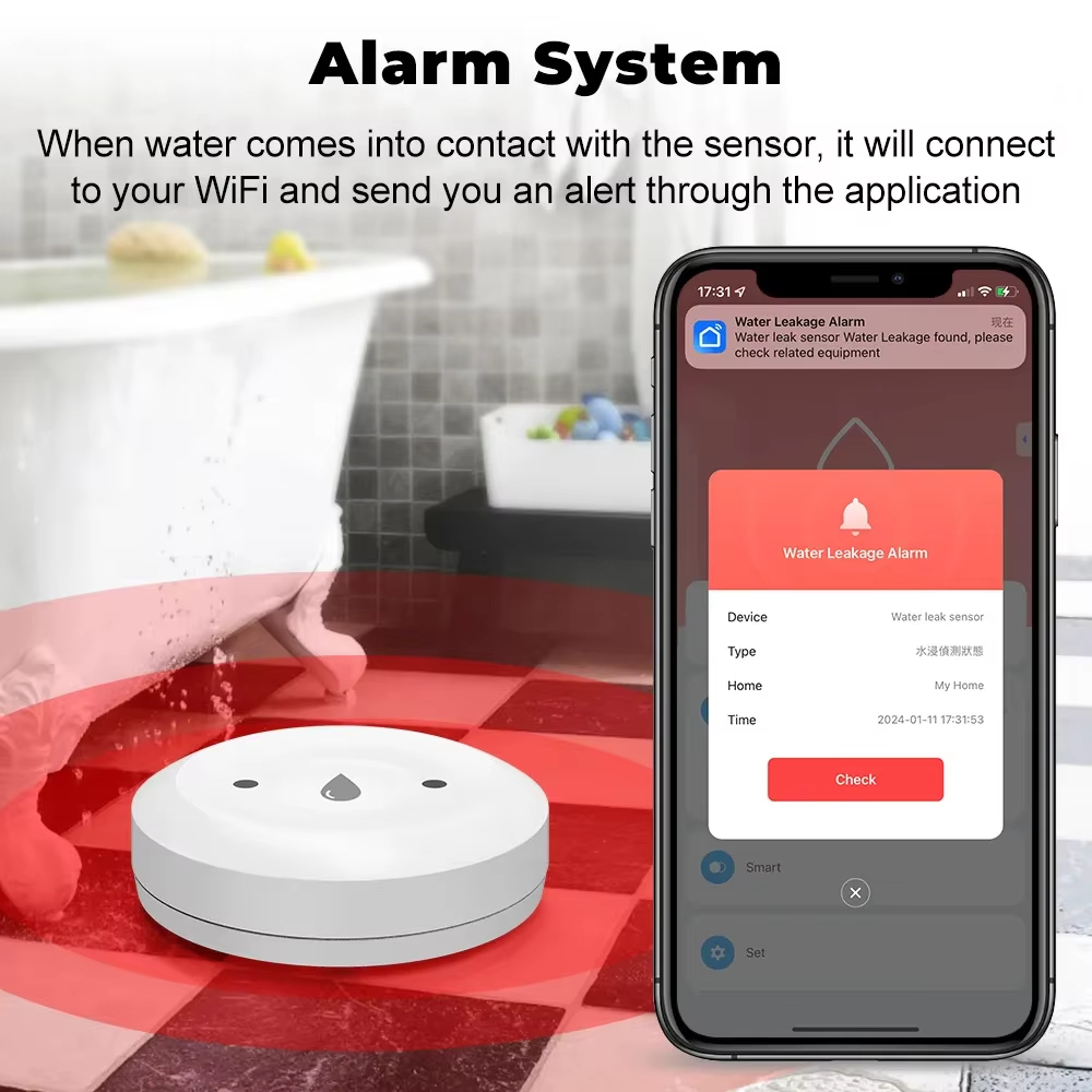Detector de Fugas de Agua Tuya - Smart Home Setup reseña y precio