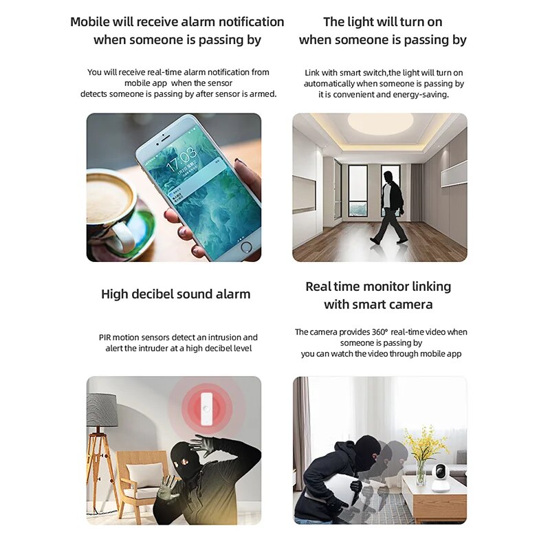 Tuya-Sensor de movimiento Zigb - Smart Home Network reseña y precio