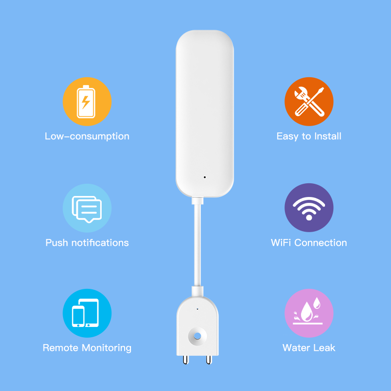Tuya WiFi ZigBee Sensor de agu - Smart Home Network reseña y precio