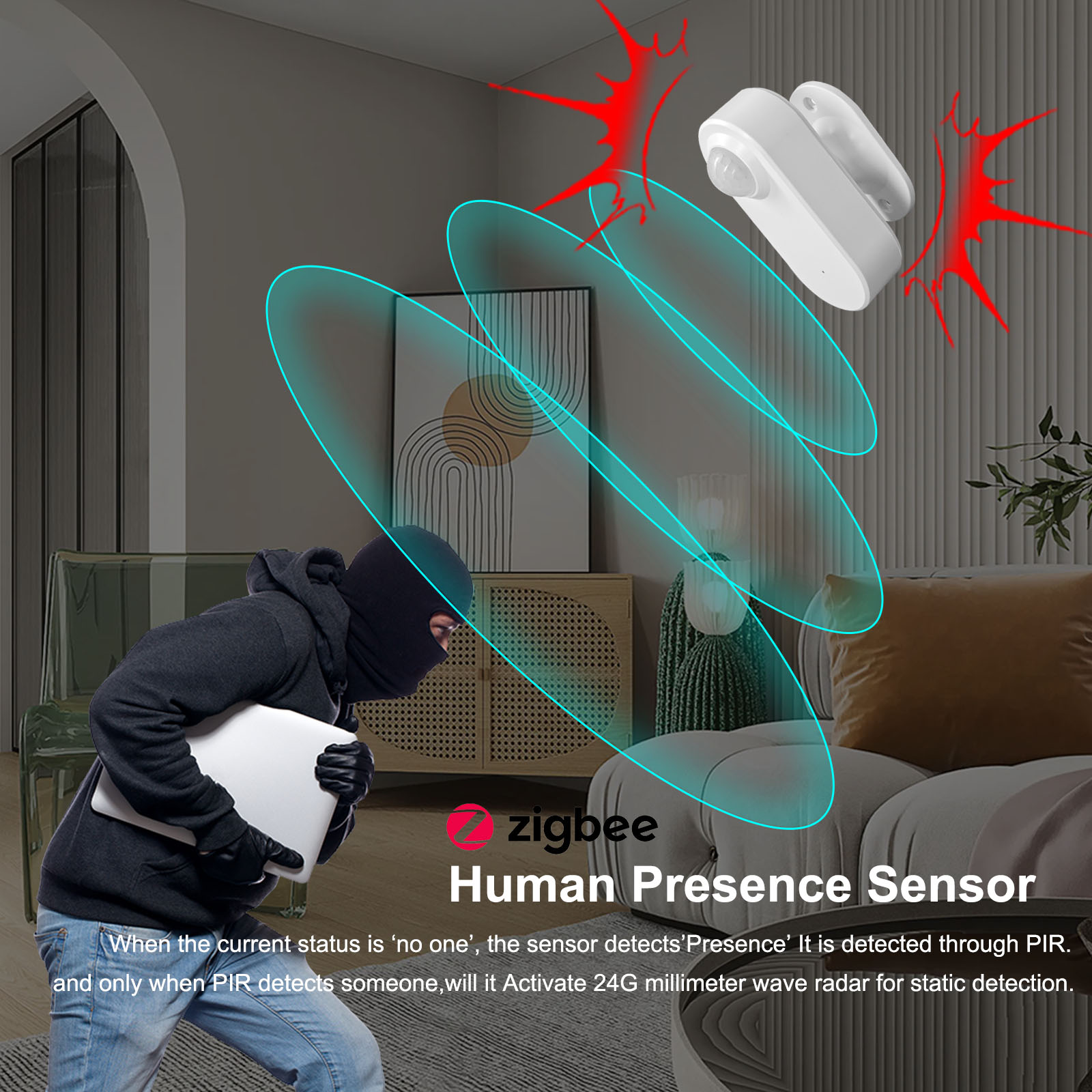 Sensor de Presencia Humana Tuy - Smart Home Setup reseña y precio