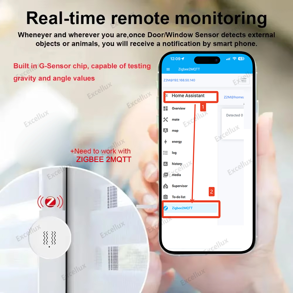 Sensor de vibración inteligent - Smart Home Setup reseña y precio