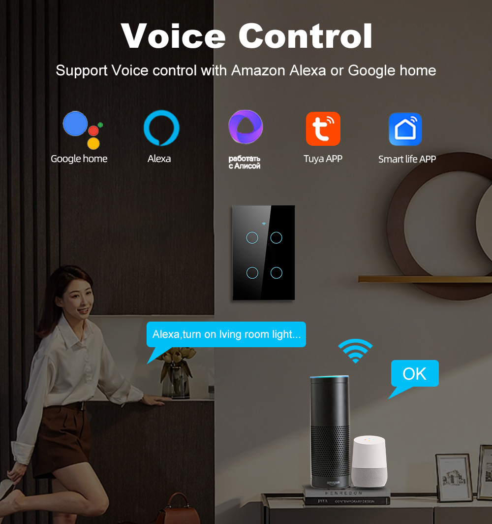 Interruptor de Luz Táctil Inte - Smart Home Design reseña y precio